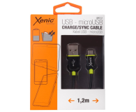 KABEL USB-MICRO USB 1.2M czarny XENIC - 1386738 - zdjęcie 3